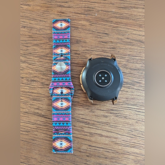 Samsung Galaxy Watch 42mm SM-R810 Rose Gold Bluetooth Smartwatch - Pre Owned - Picture 2 of 11